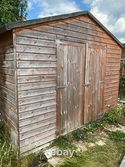 Large Apex Garden Shed 16ft x 10ft (3m x 4.8m) Good Condition Double Front Doors
