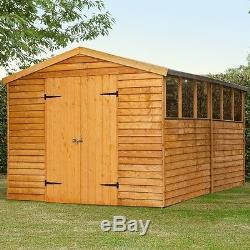 Large Garden Sheds Workshop 12 X 8ft Outdoor Wooden Storage DIY Tools Yard Patio