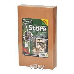 Large Outdoor Wood Store Firewood Wooden Garden Log Storage Shed With Shelf