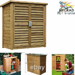 Large Portable Wooden Outdoor Garden Cabinet Shed Shelf Cupboard Storage Tools