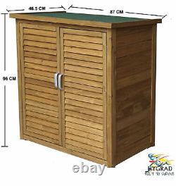 Large Portable Wooden Outdoor Garden Cabinet Shed Shelf Cupboard Storage Tools
