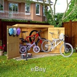 Large Storage Shed Outdoor Bikes Garden Unit Tools Overlap Pent Store Tools Wood