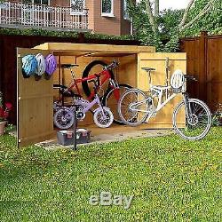 Large Storage Shed Outdoor Bikes Garden Unit Tools Overlap Pent Store Tools Wood