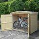 Large Timber Wooden Storage Double Door Outdoor Bike Shed Apex Garden DIY Store
