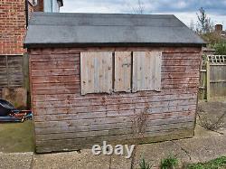 Large Wooden Apex Garden Shed 10x8ft (2.4x3m)
