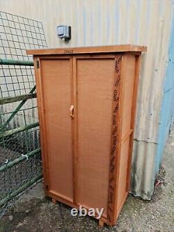 Large Wooden Garden Shed Outdoor Store Cupboard Tool Storage Lawn Mower Cabinet