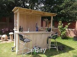 Large garden outdoor drinking bar shed mancave home pub