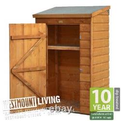 Lockable Wooden Garden Storage Mini Store Small Shed Shiplap Dip Treated Wood