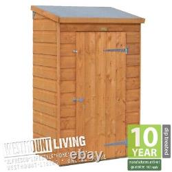 Lockable Wooden Garden Storage Mini Store Small Shed Shiplap Dip Treated Wood