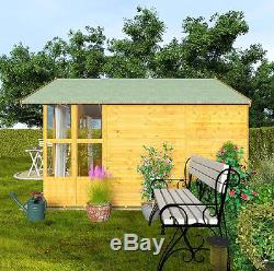 Log Cabin Summer House Garden Shed Storage Wooden Room Large Workshop Outdoor UK