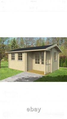 Log Cabin Summer House Shed Outdoor Garden Wooden House 5.6m x 3.6m