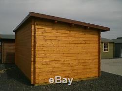 Log cabin, shed, garden house, summer house, 5.73m x 3.18m x 44mm, 18.8 x 10.4 ft
