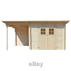 Luxury Log Cabin Garden Summer House Buildings Shed Barn Wooden Tools Storage UK