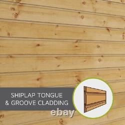 Mercia 6 X 4ft Wooden Shiplap Apex Shed