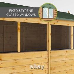 Mercia 6 X 4ft Wooden Shiplap Apex Shed