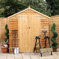 Mercia Garden Overlap Wooden Apex Double Door Shed 10 x 6ft -From Argos on ebay