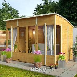Modern Style Relaxing Sunroom Summer House Outdoor Garden Wooden Patio Shed 10x8