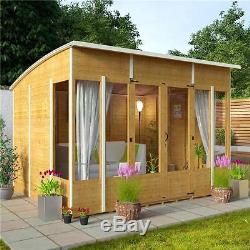 Modern Style Relaxing Sunroom Summer House Patio Outdoor Garden Wooden Shed 10x8