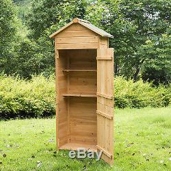New Wooden Garden Shed Apex Sheds Tool Storage Cabinet Unit Utility with Shelves