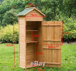 New Wooden Garden Sheds Tool Storage Cabinet Box Unit Shed With Shelves Utility