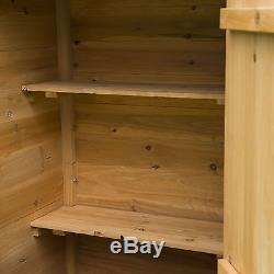New Wooden Garden Sheds Tool Storage Cabinet Box Unit Shed With Shelves Utility