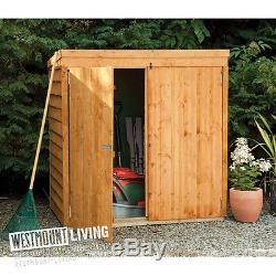 New Wooden Overlap Mower Store Garden Tool Log Wood Small Storage Shed