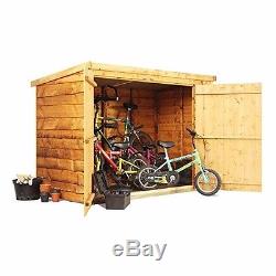 Outdoor Bike Storage Wooden Shed Garden Bicycle Store Tools Patio Floor Included