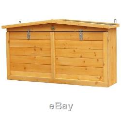 Outdoor Wall Shed Garden Storage Unit Small Wooden Cabinet Patio Box Store Tool