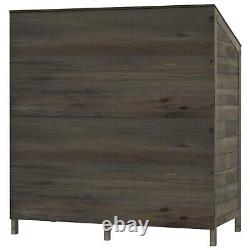 Outdoor Wooden Storage Shed For Garden And Patio Double Door Durable Fir Wood