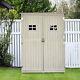 Outsunny Garden Shed Outdoor Storage Unit Weatherproof Three Shelves with Magnetic