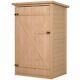 Outsunny Garden Shed Outdoor Tool Storage with 2 Shelve 75 x 56 x115cm Natural