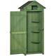 Outsunny Wooden Garden Storage Shed Tool Storage Box, 77 x 54 x 179 cm, Green