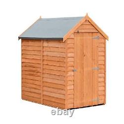 Overlap 6x4 SD Economy Garden Storage Outdoor Wooden Shed