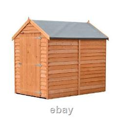 Overlap 6x4 SD Economy Garden Storage Outdoor Wooden Shed