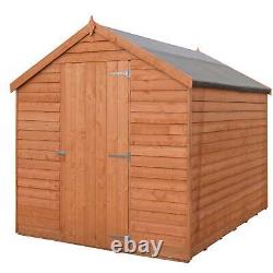 Overlap 7x5 SD Economy Garden Storage Outdoor Wooden Shed