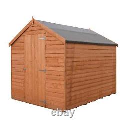 Overlap 7x5 SD Economy Garden Storage Outdoor Wooden Shed