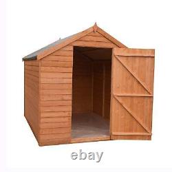 Overlap 7x5 SD Economy Garden Storage Outdoor Wooden Shed