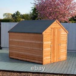 Overlap 8x6 SD Economy with Window Garden Storage Outdoor Wooden Shed