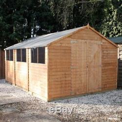 Overlap Apex (15 x 10) Mercia Garden Products Sheds