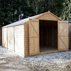 Overlap Apex (15 x 10) Mercia Garden Products Sheds