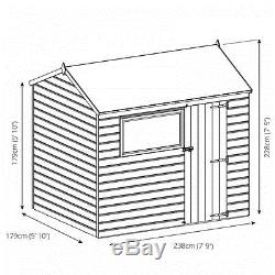 Overlap Reverse Apex (8 x 6) Mercia Garden Products Sheds