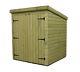 Pent Garden Shed 6x3 Shiplap Pressure Treated Tanalised Double Door