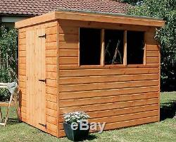 Pent Garden Shed Heavy Duty Tongue & Groove Wood