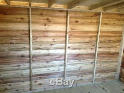 Pent Garden Sheds Tanalised Seconds Fully T&G Timber Shed Wooden Hut Store