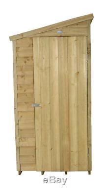 Pent Overlap Pressure Treated 6x3 Wooden Wall Shed Lean To Garden Storage