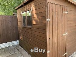 Pent Roof Wooden garden shed 6x8 1.8x2.4m Workbench Included If Wanted