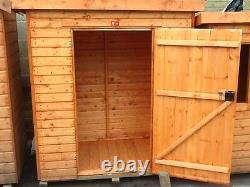 Pinelap 6x3 Wooden Tool Shed Fully T&G Garden Store 6FT x 3FT Outdoor Hut