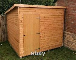 Pinelap Pent Roof Shed Fully T&G Wooden Garden Hut Outdoor Store Standard 12mm