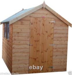 Pinelap Wooden Garden Shed Apex Roof Timber Hut Fully T&G Factory Seconds Cheap