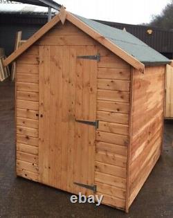 Pinelap Wooden Garden Shed Apex Roof Timber Hut Fully T&G Factory Seconds Cheap